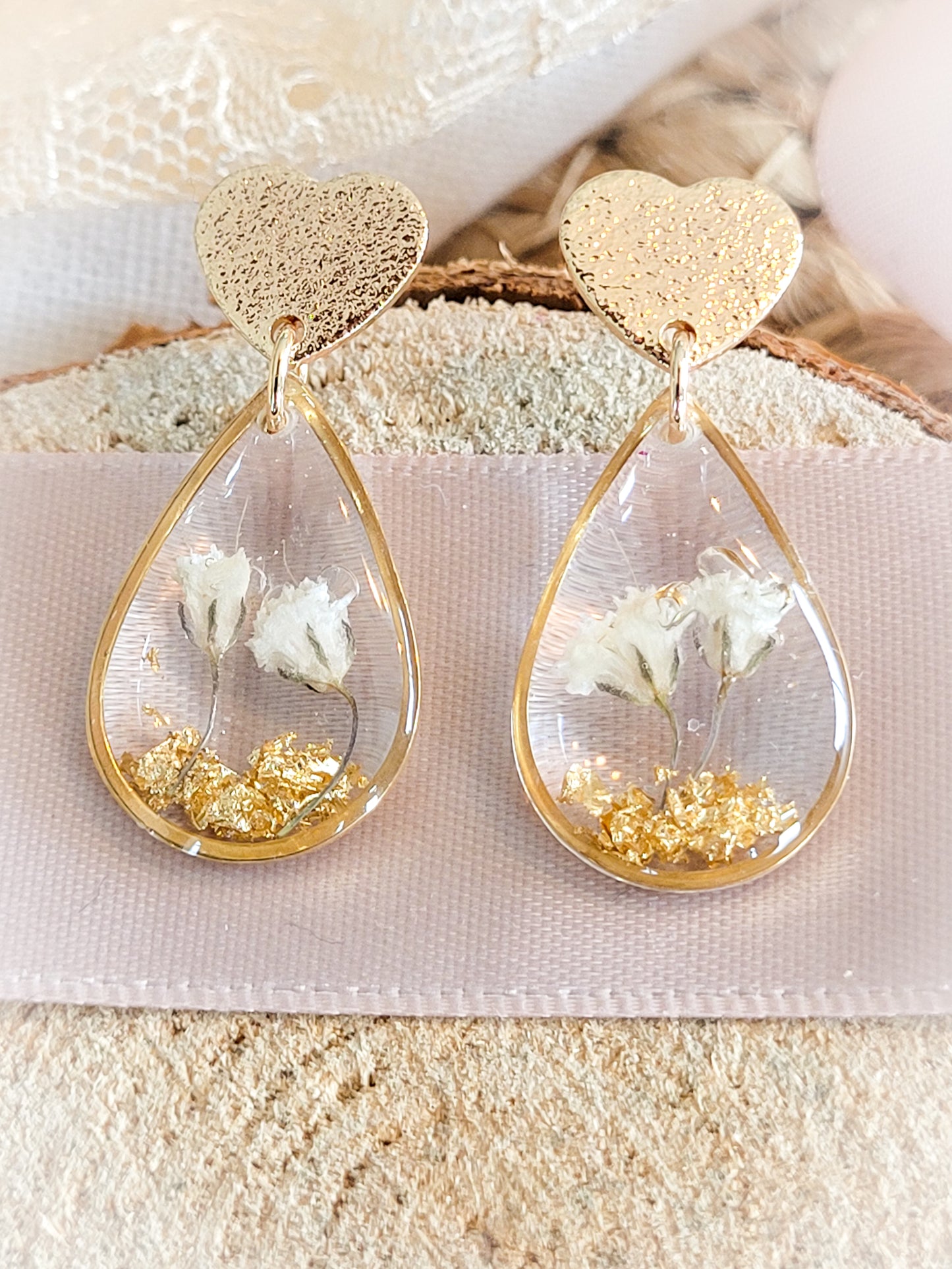 Gypsophila drop necklace