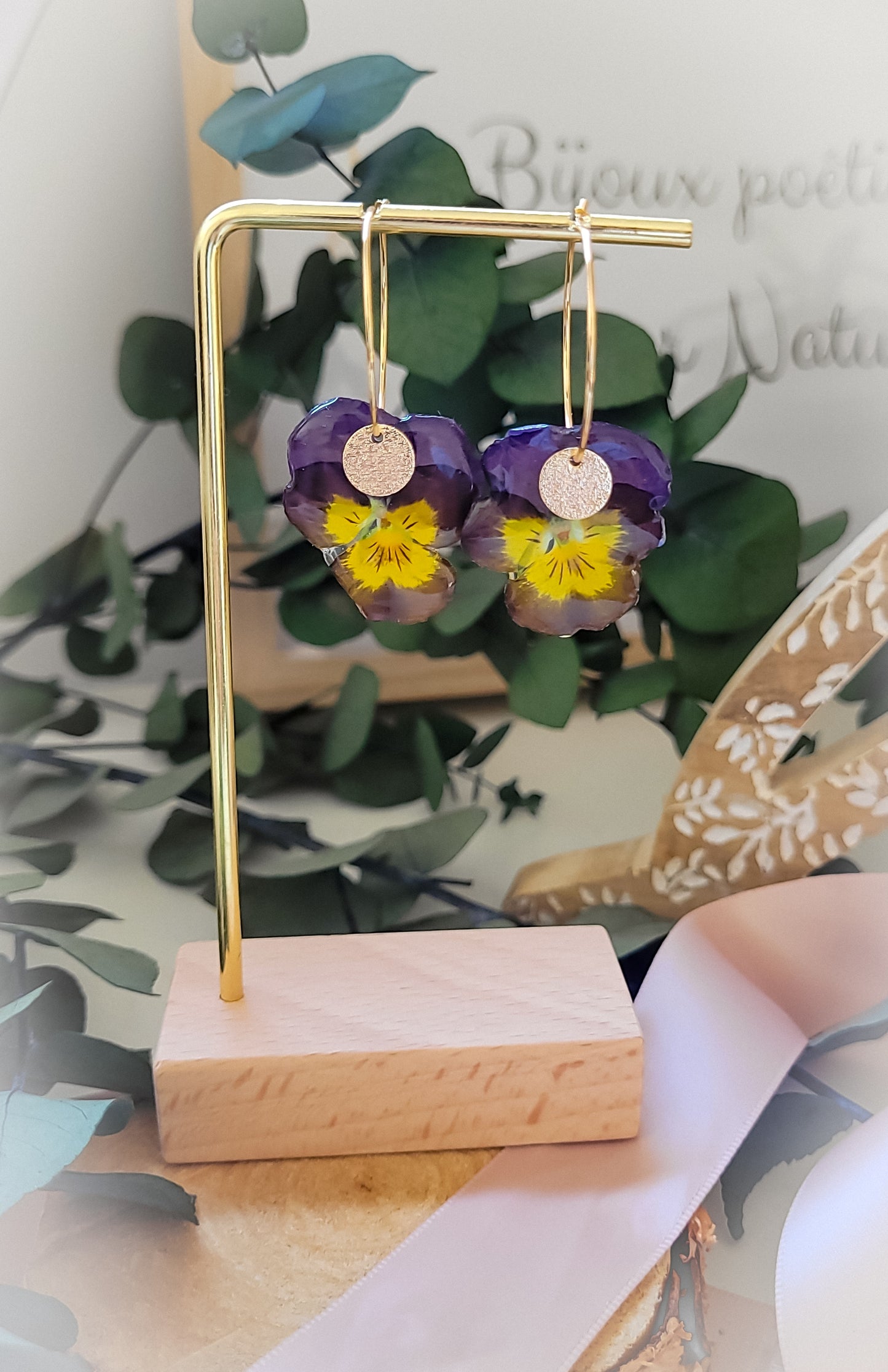 pansy hoops