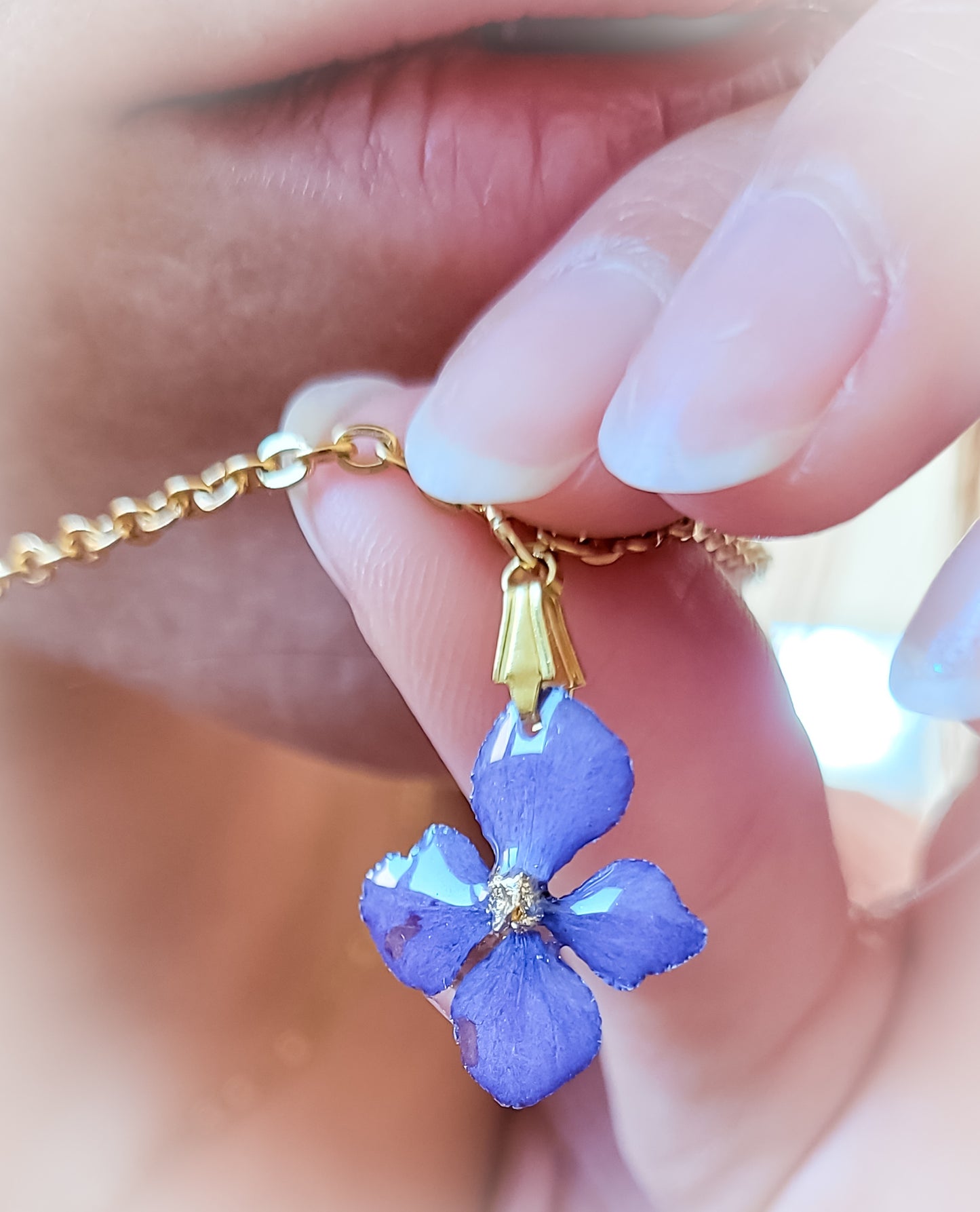 Collier hortensia
