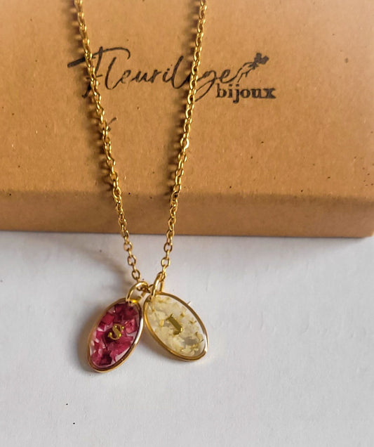 Collier DUO lettres S et J