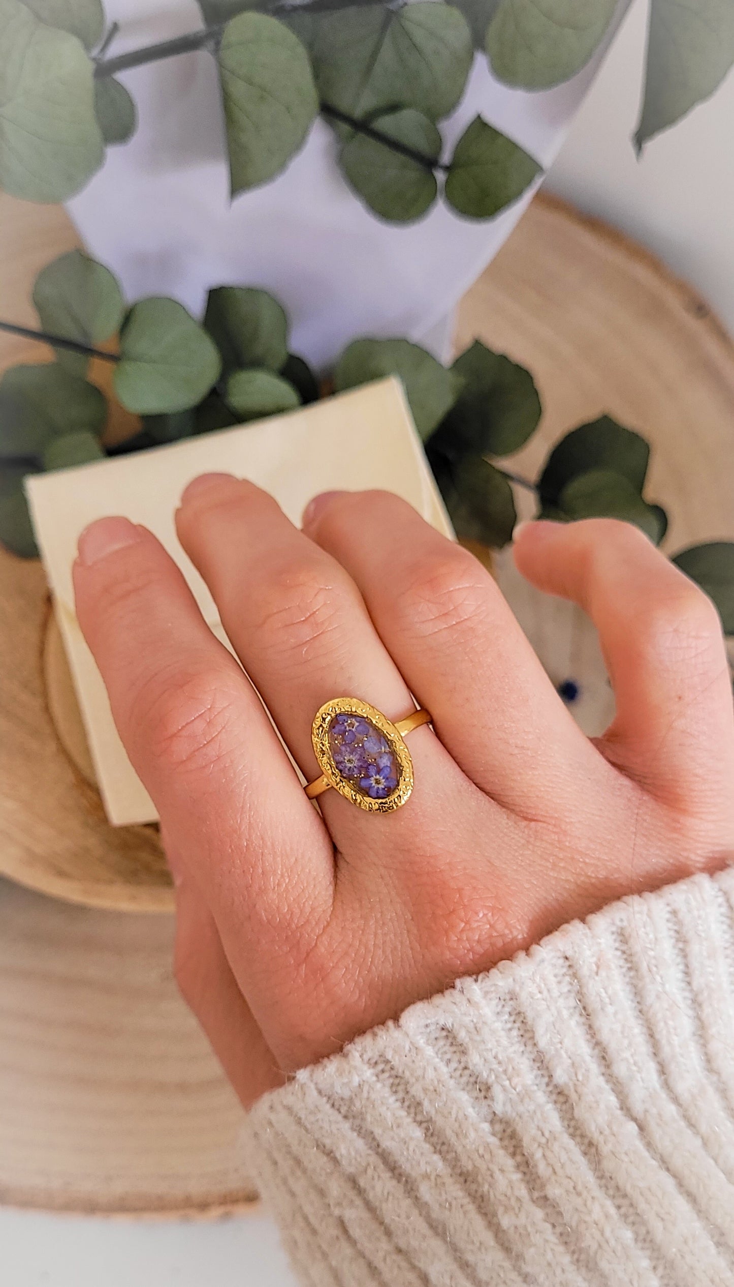 Bague myosotis