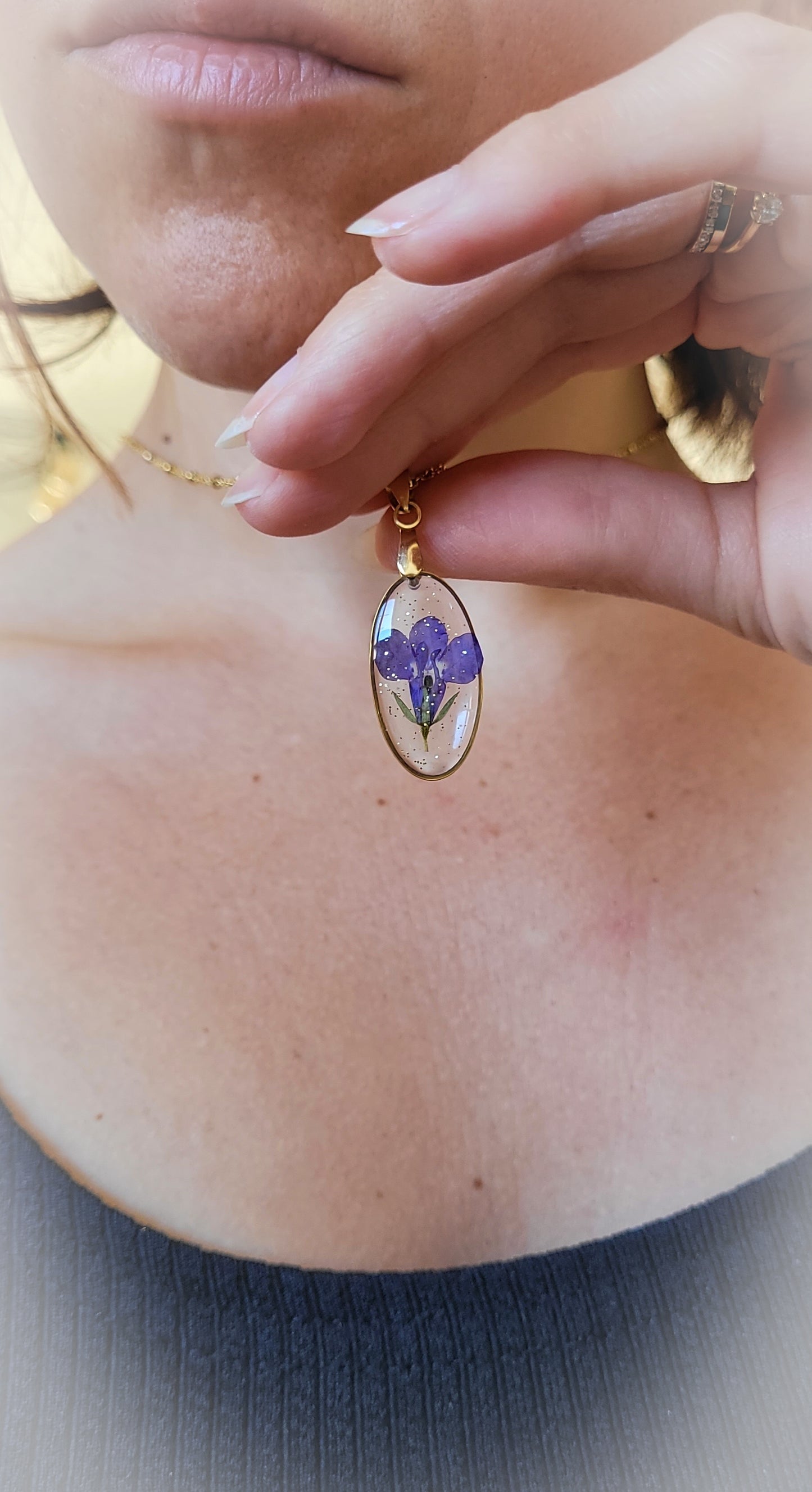 Collier Lobélia