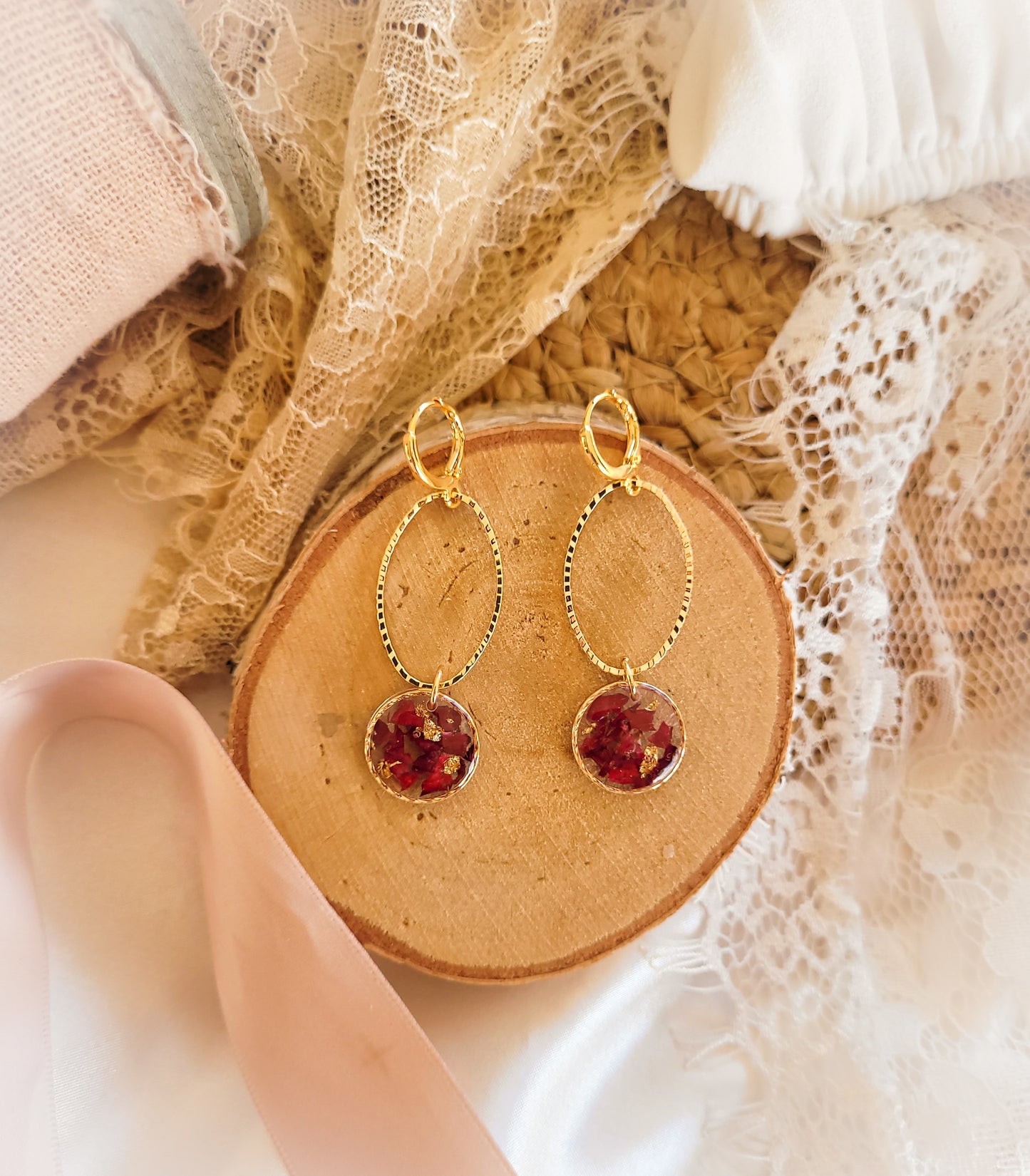 Long rose petal curls