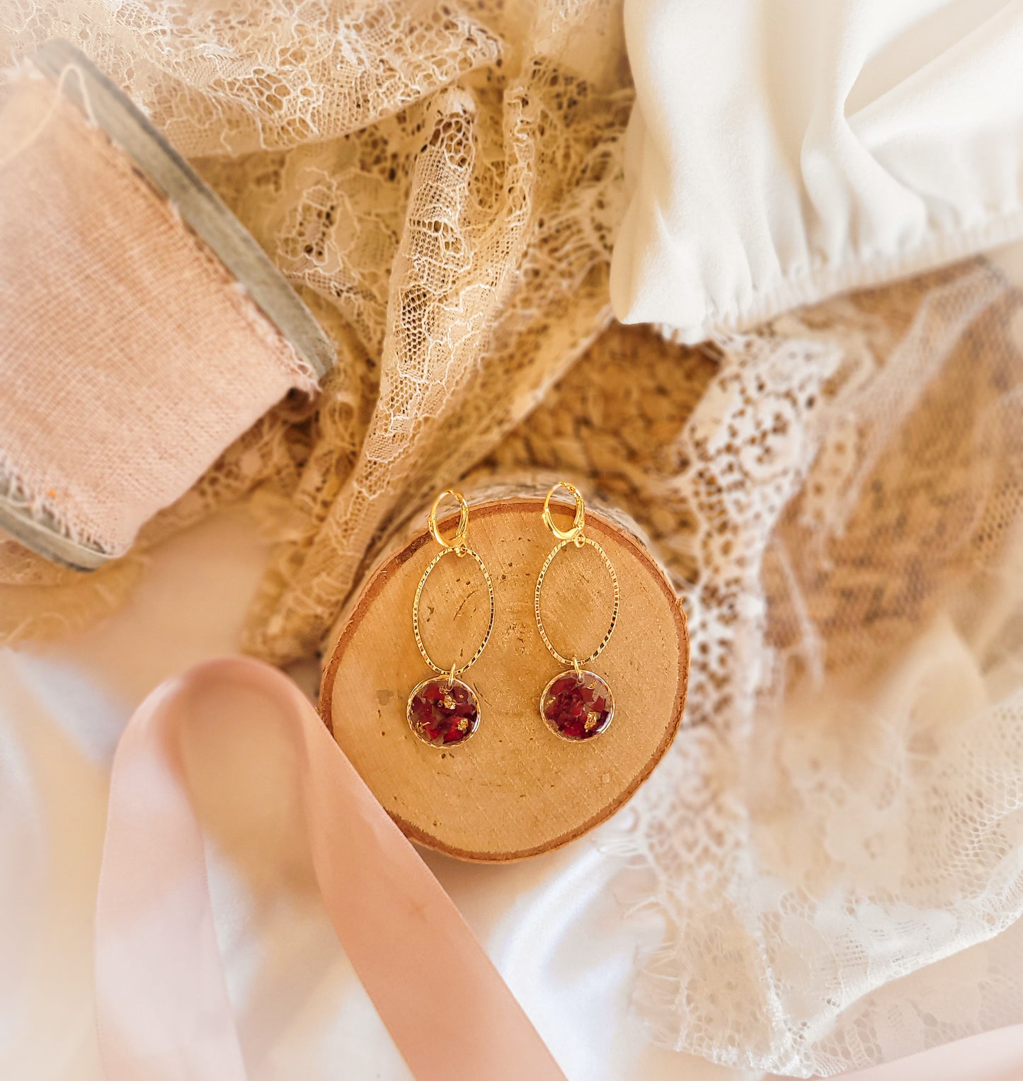 Long rose petal curls