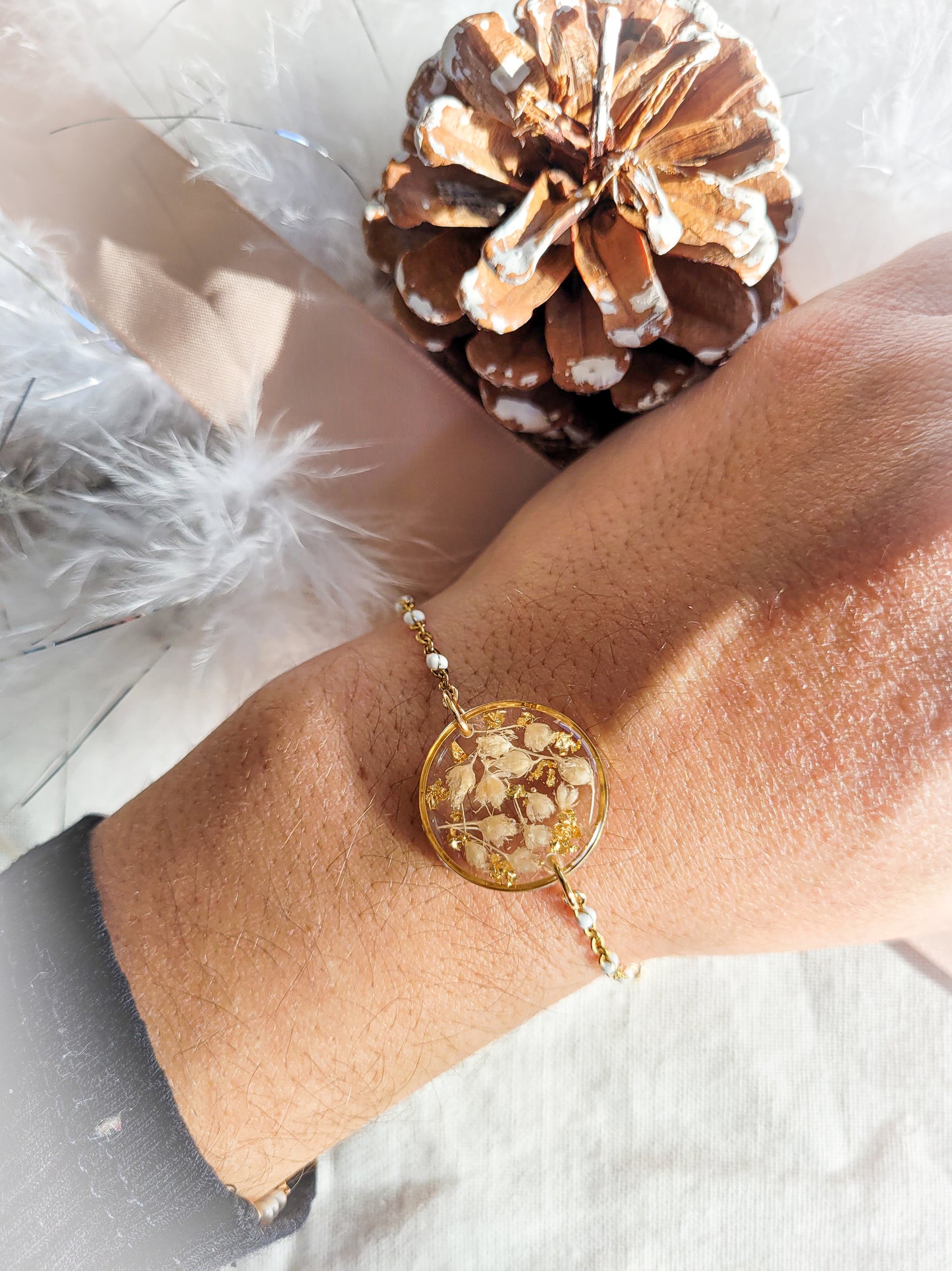 Broom bloom rings bracelet