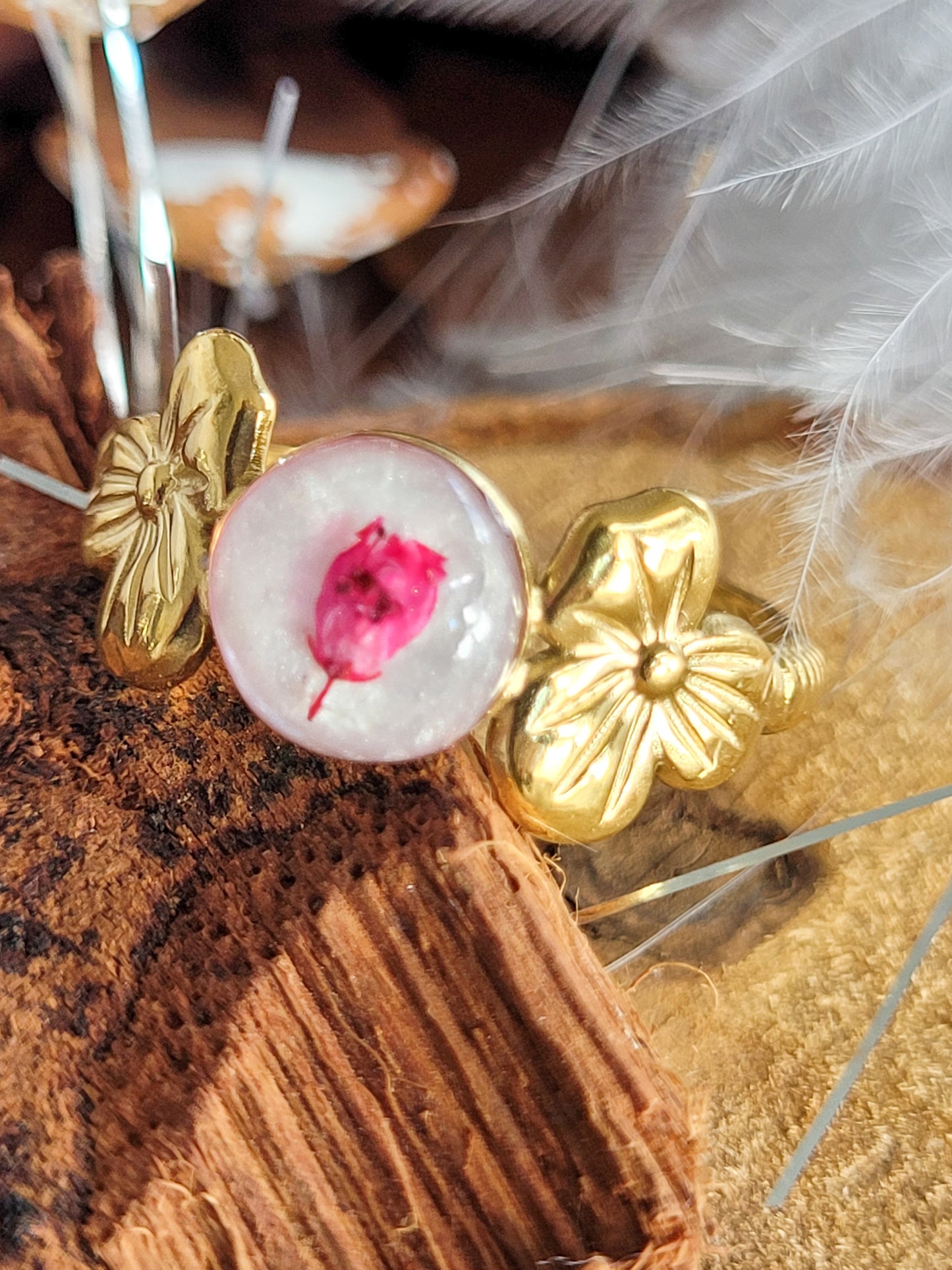 Heather floral ring