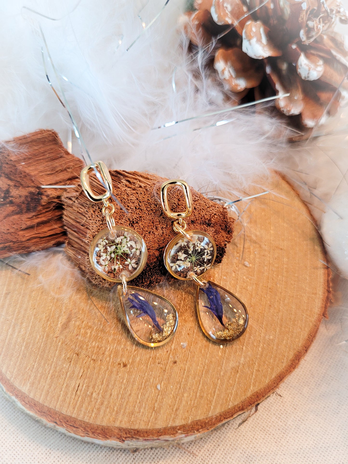 Lace and cornflowers