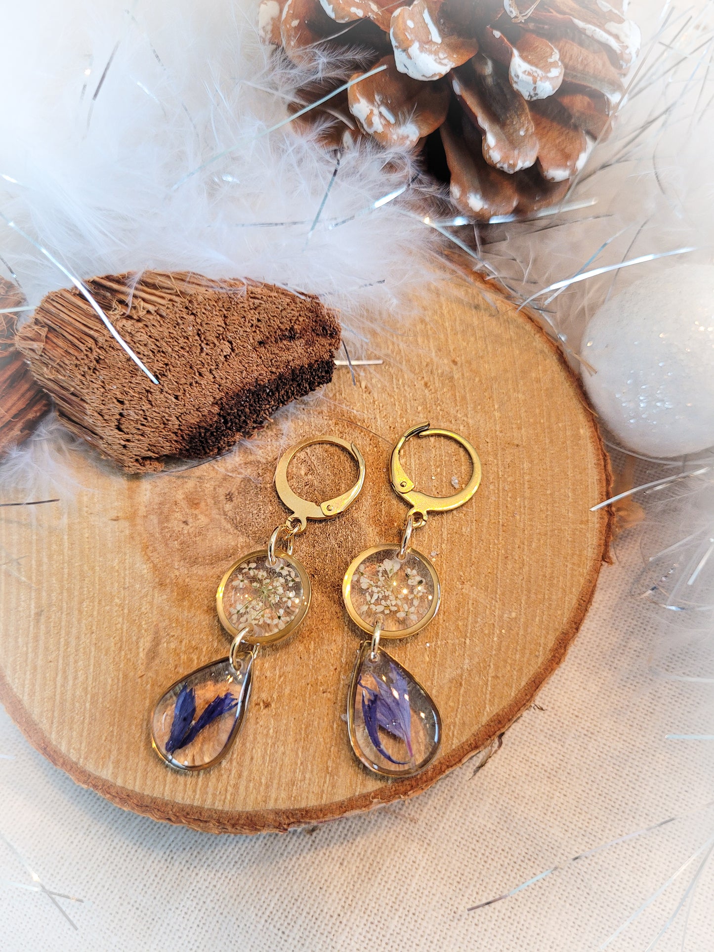 Lace and cornflowers