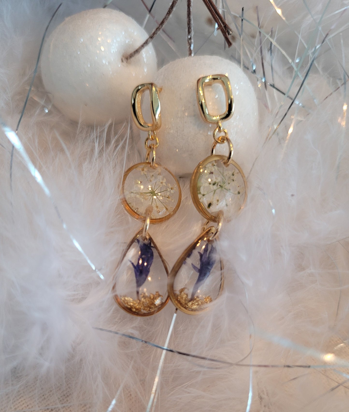 Lace and cornflowers