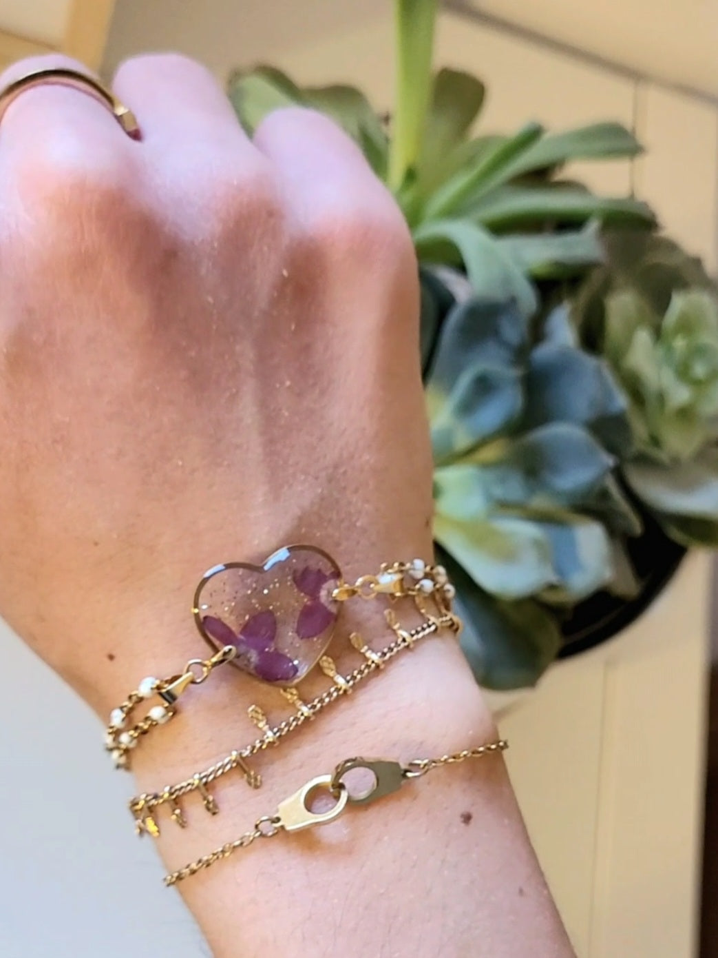 Cleo heart bracelet
