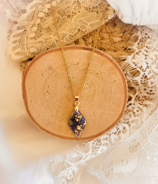Cornflower diamond necklace