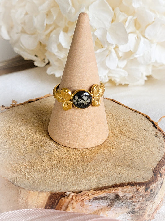 Queen Anne Lace Adjustable Ring