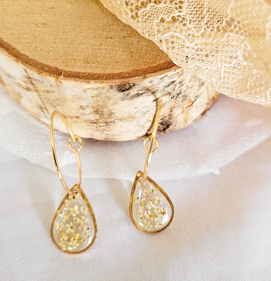 Queen Anne Lace Hoop Earrings